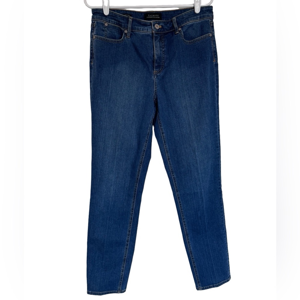 Talbots Blue Jeans Slim Ankle Flawless Five-Pocket Size 10 Long